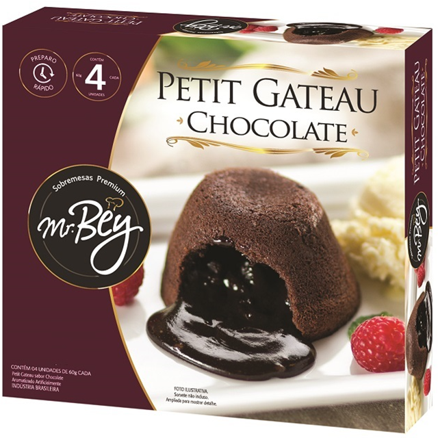 PETIT GATEAU CHOCOLATE MR BEY 24X60GR