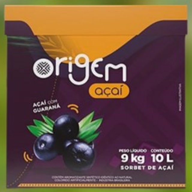 ACAI ORIGEM SABOR NATURAL CX 10L 9KG 