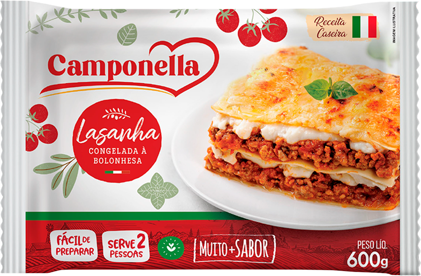 CAMPONELLA LASANHA BOLONHESA CONG 600G