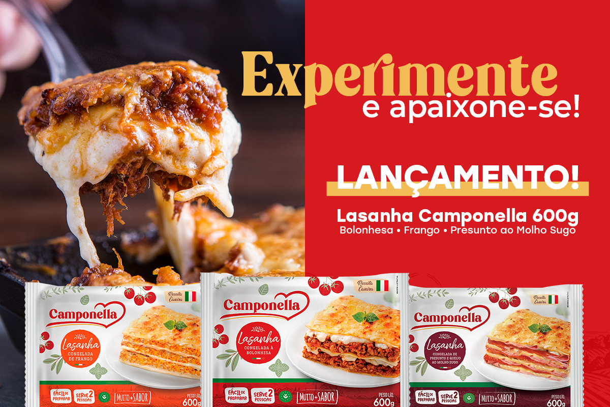 Lasanha Camponella Lançamento